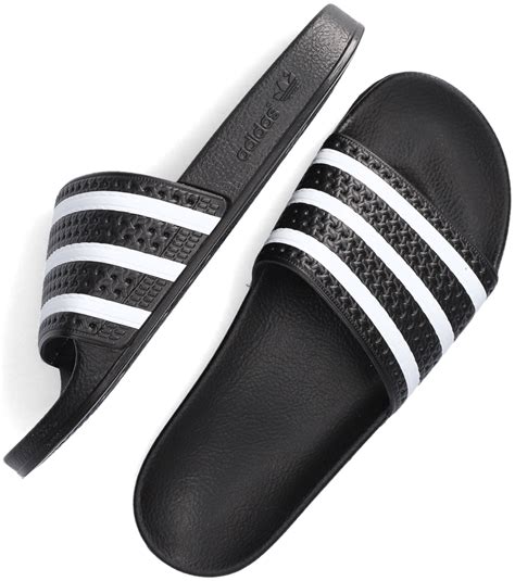 zwarte adidas adilette slippers maat 32|Adidas Adilette sokken.